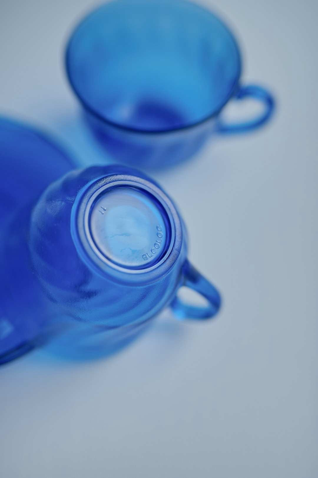 arcoroc Clear Blue cup＆saucer