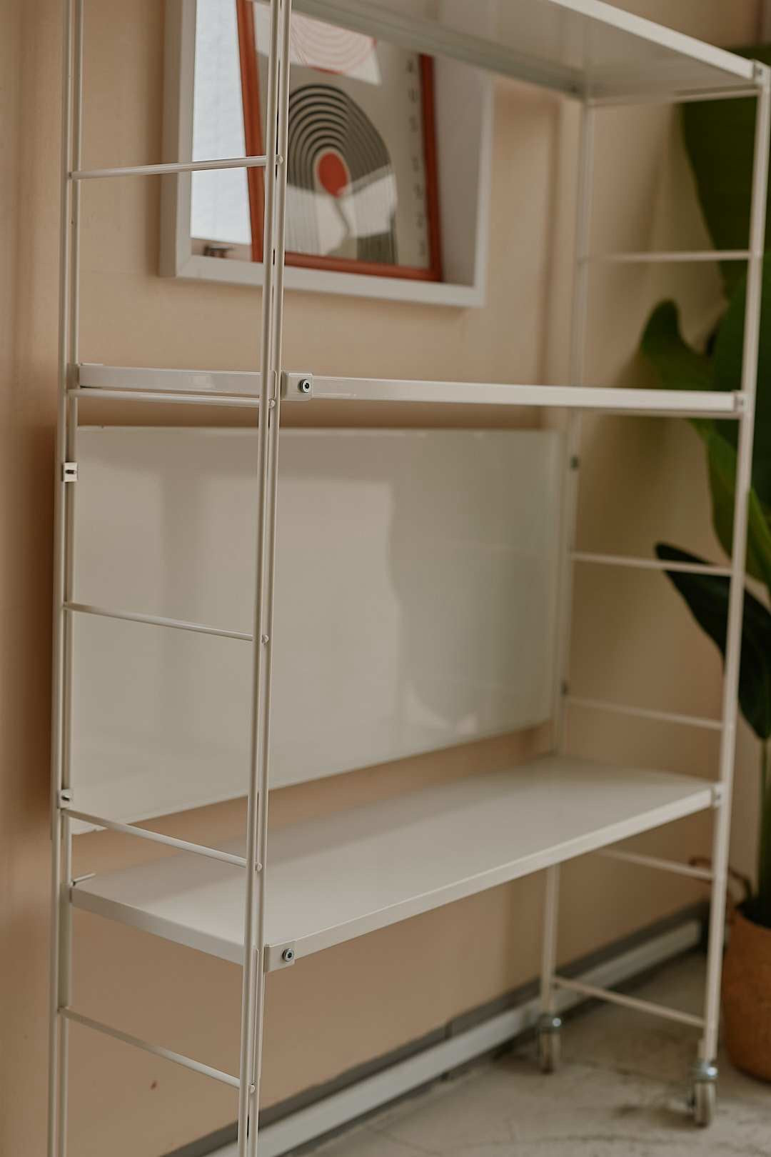 White Caster Shelf