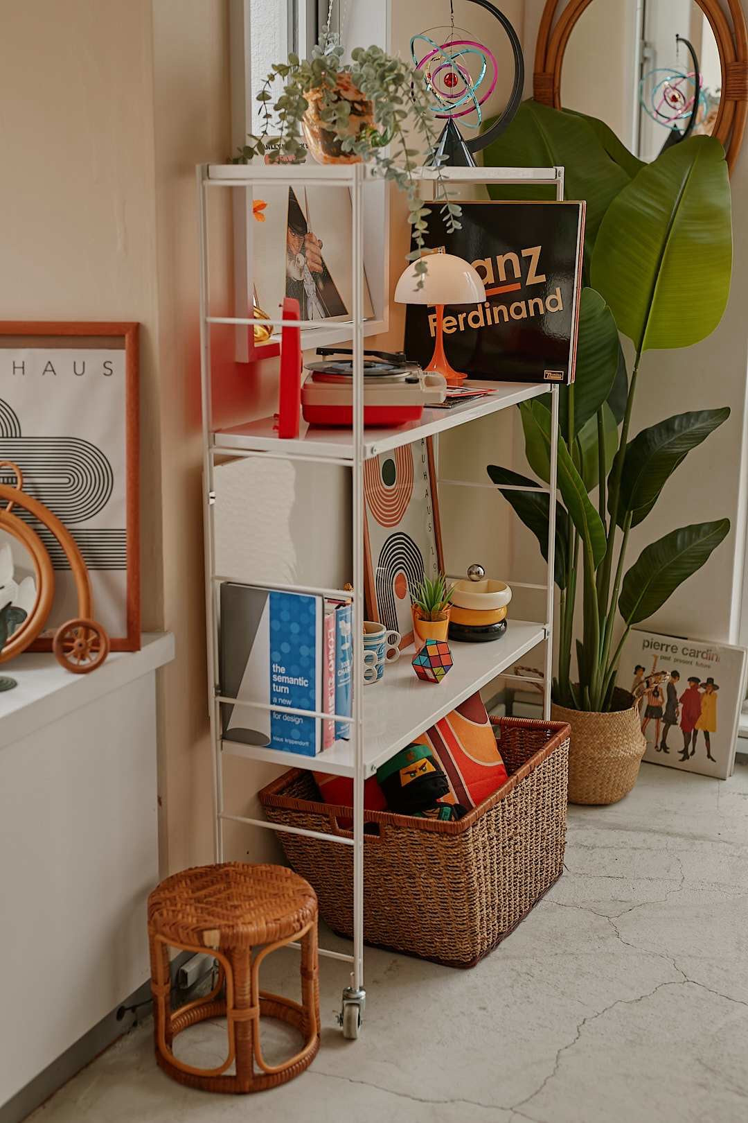 White Caster Shelf