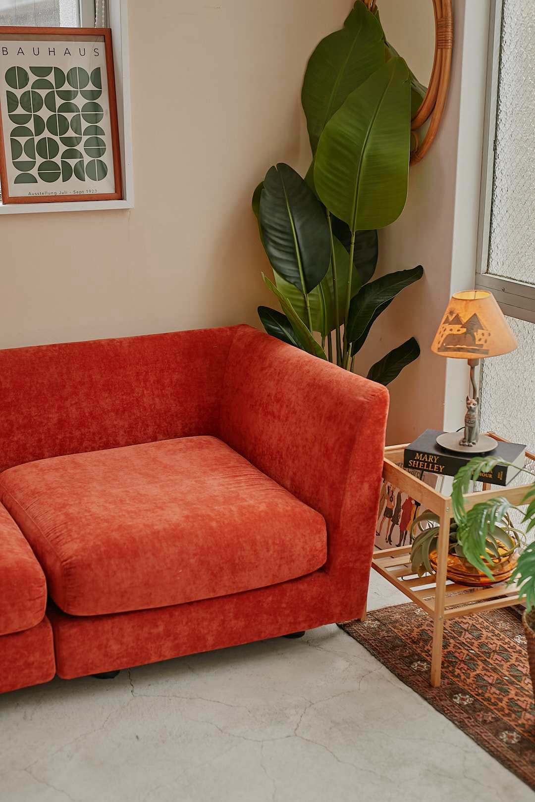 Terracotta Cube Separate Sofa