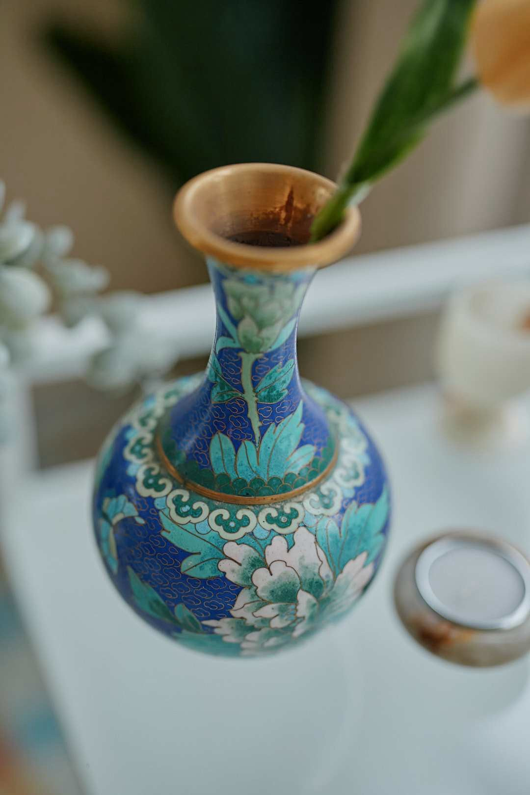Shippo Blue Flower Vase