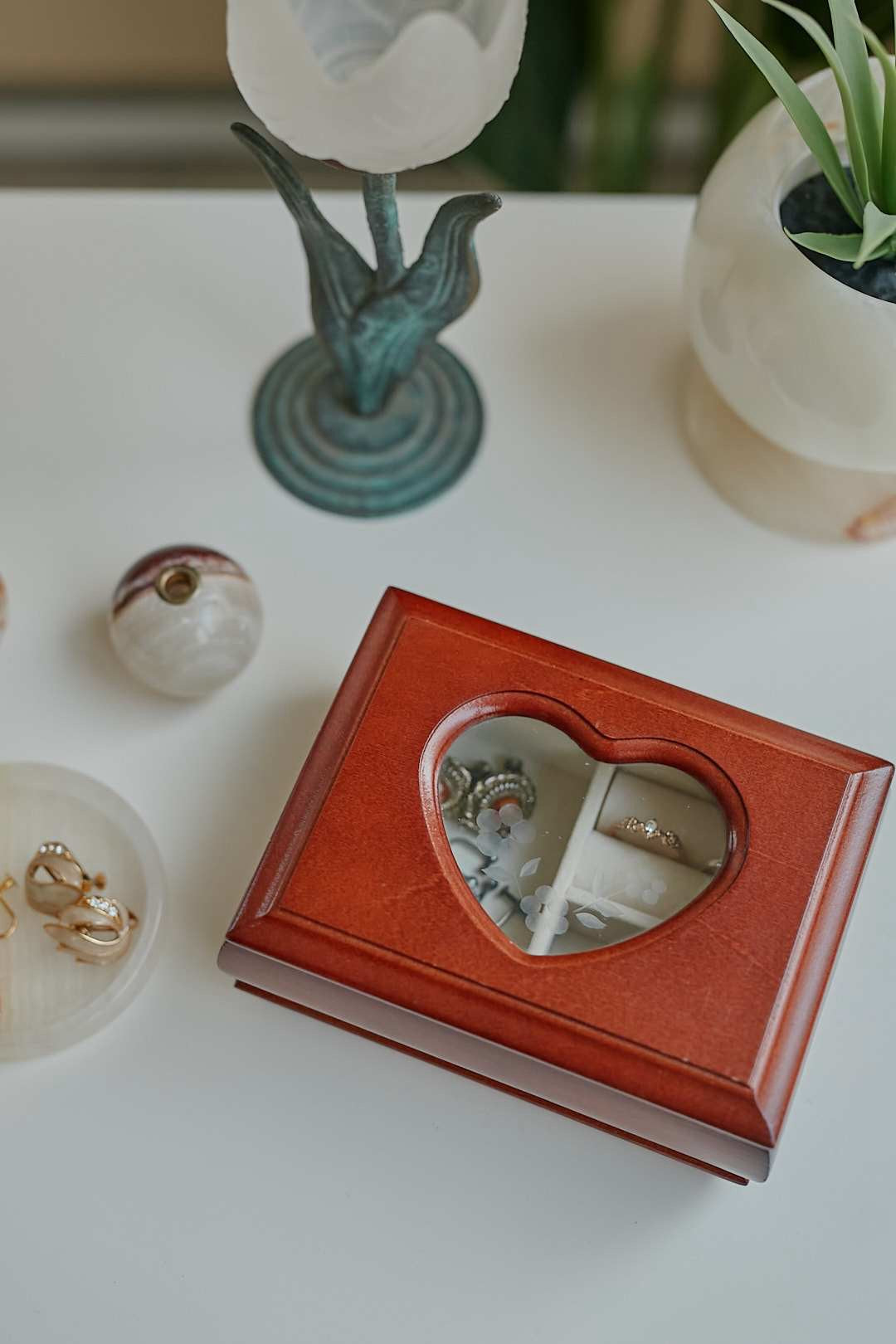 Heart Window Jewelry Box
