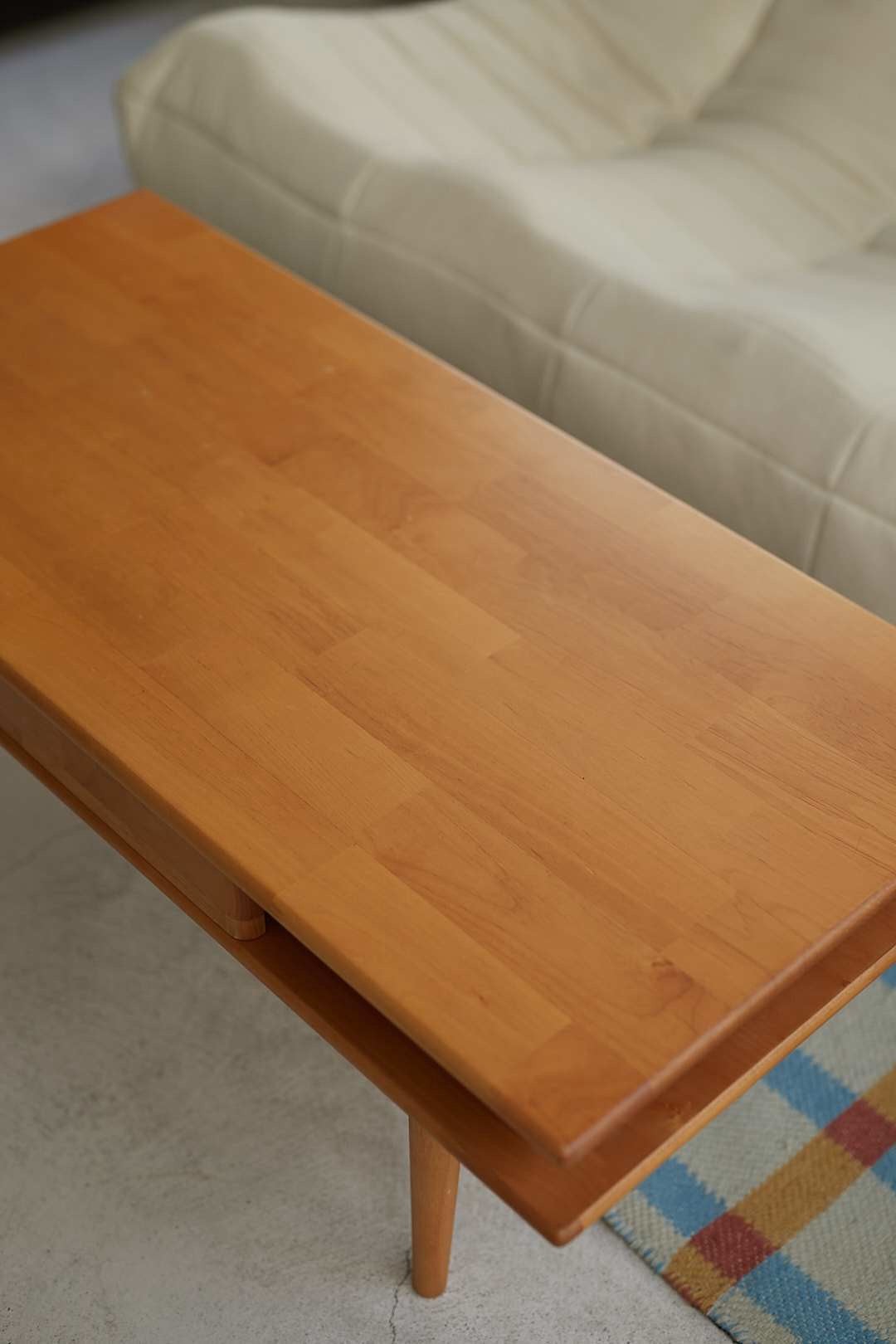Natural Wood 2tiers Low Table