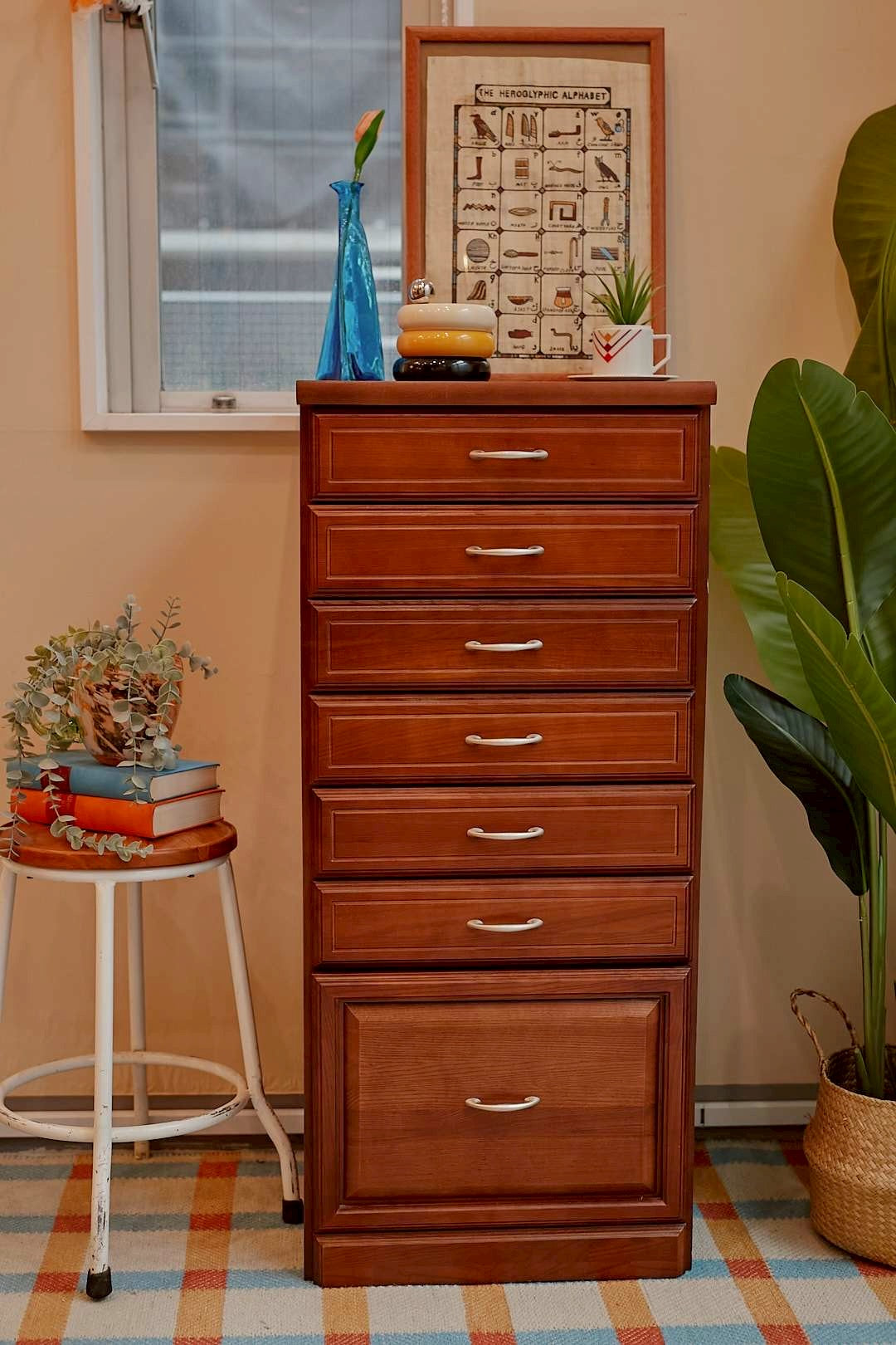 7Drawer Slim Wood Chest