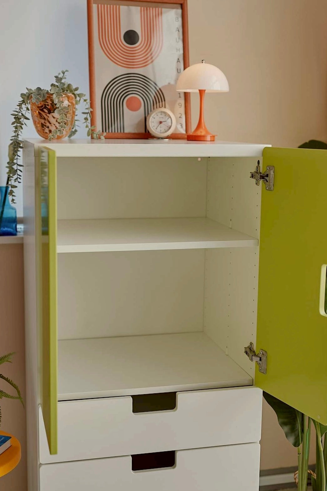 Lime Green Storage Cabinet