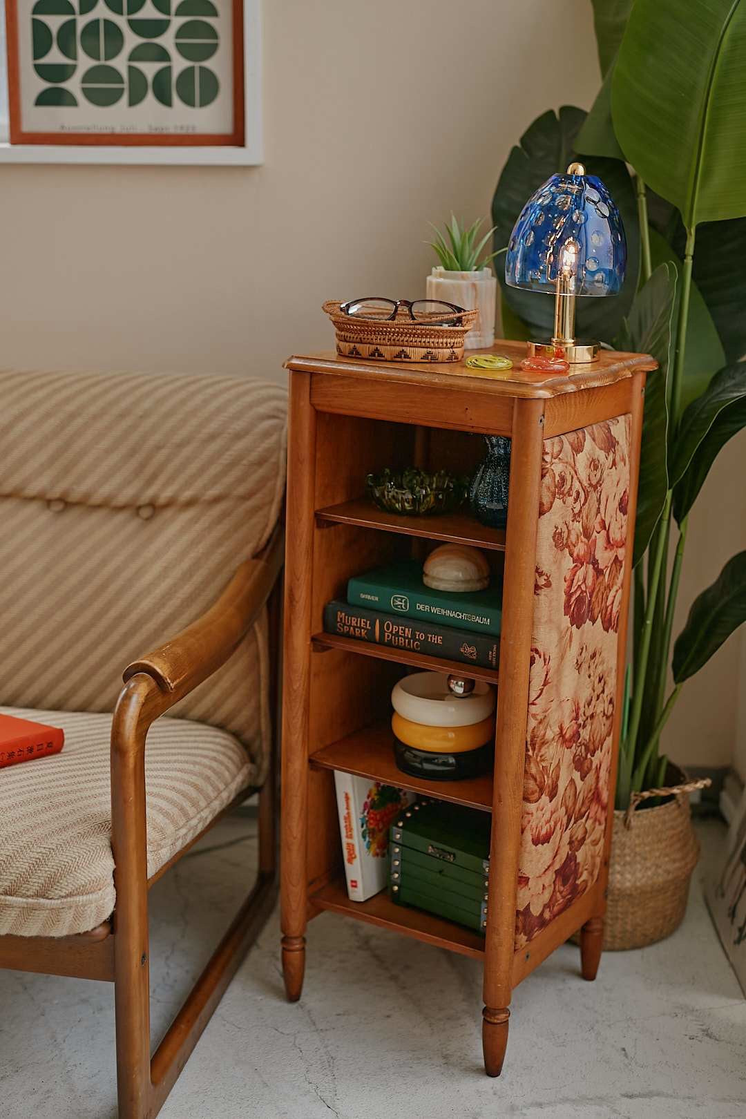 Floral Side Shelf
