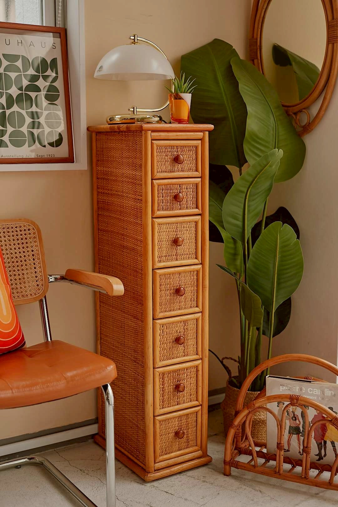 Rattan Slim Chest