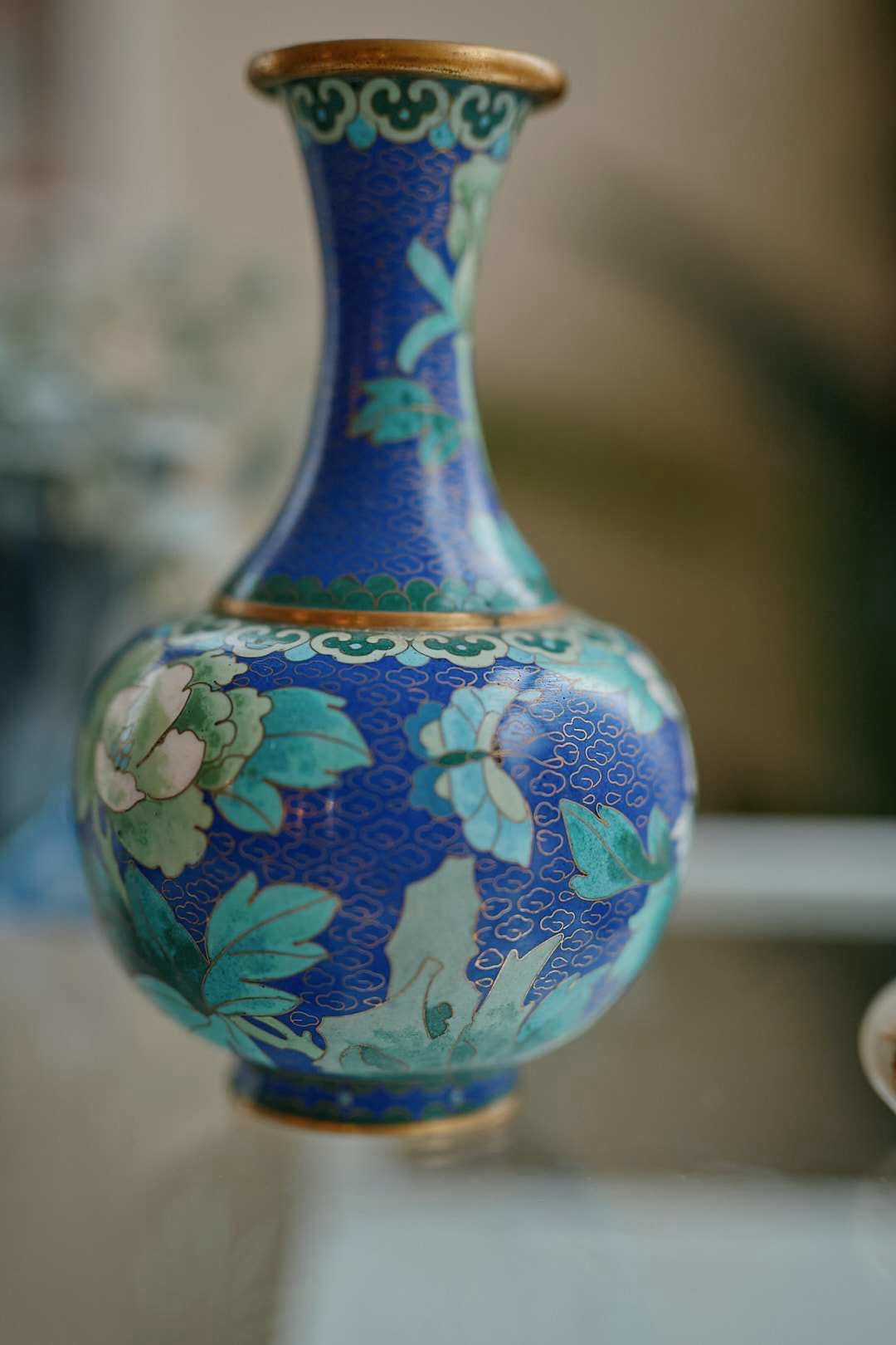 Shippo Blue Flower Vase