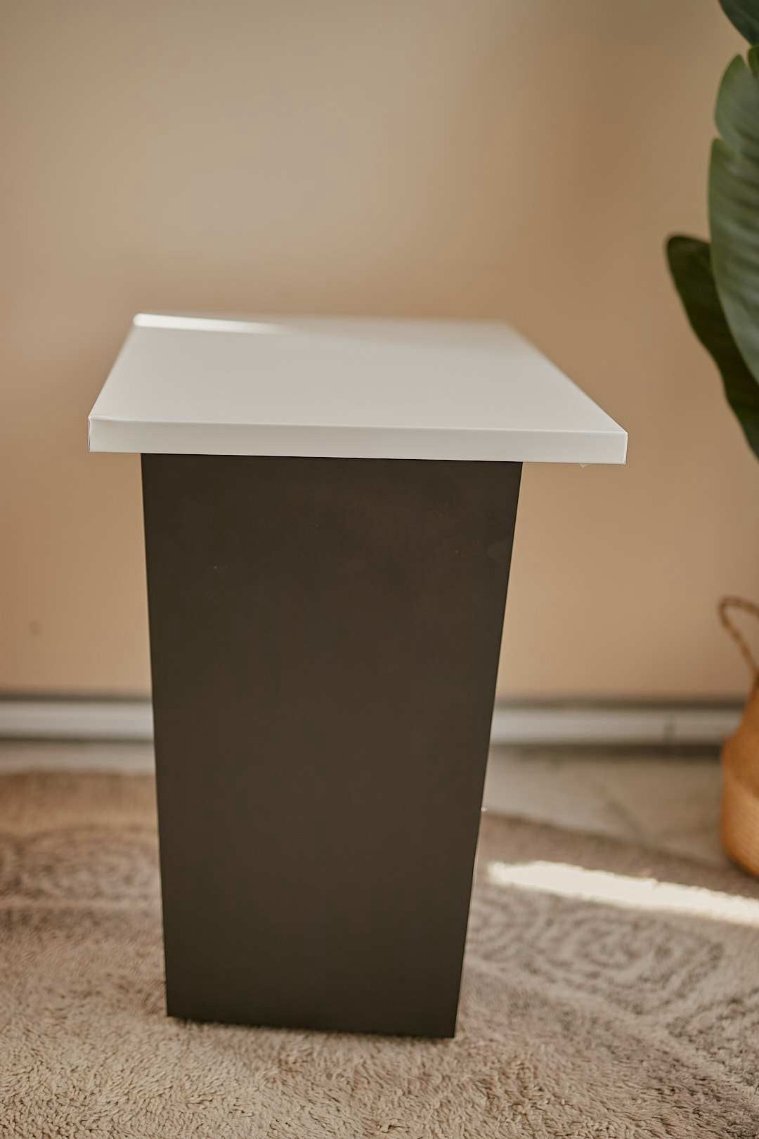 Postmodern White Side Table