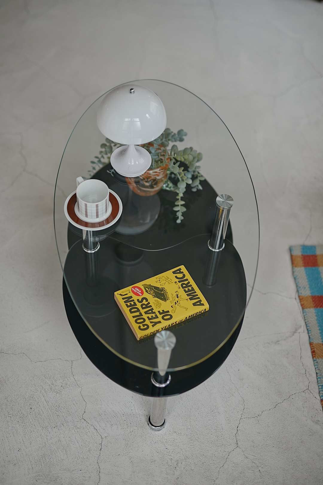 Black Layer Glass Table
