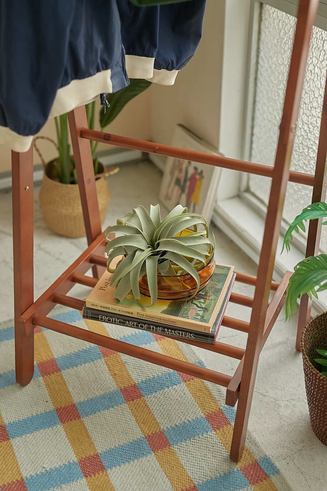 Folding Wooden Clothes Rack