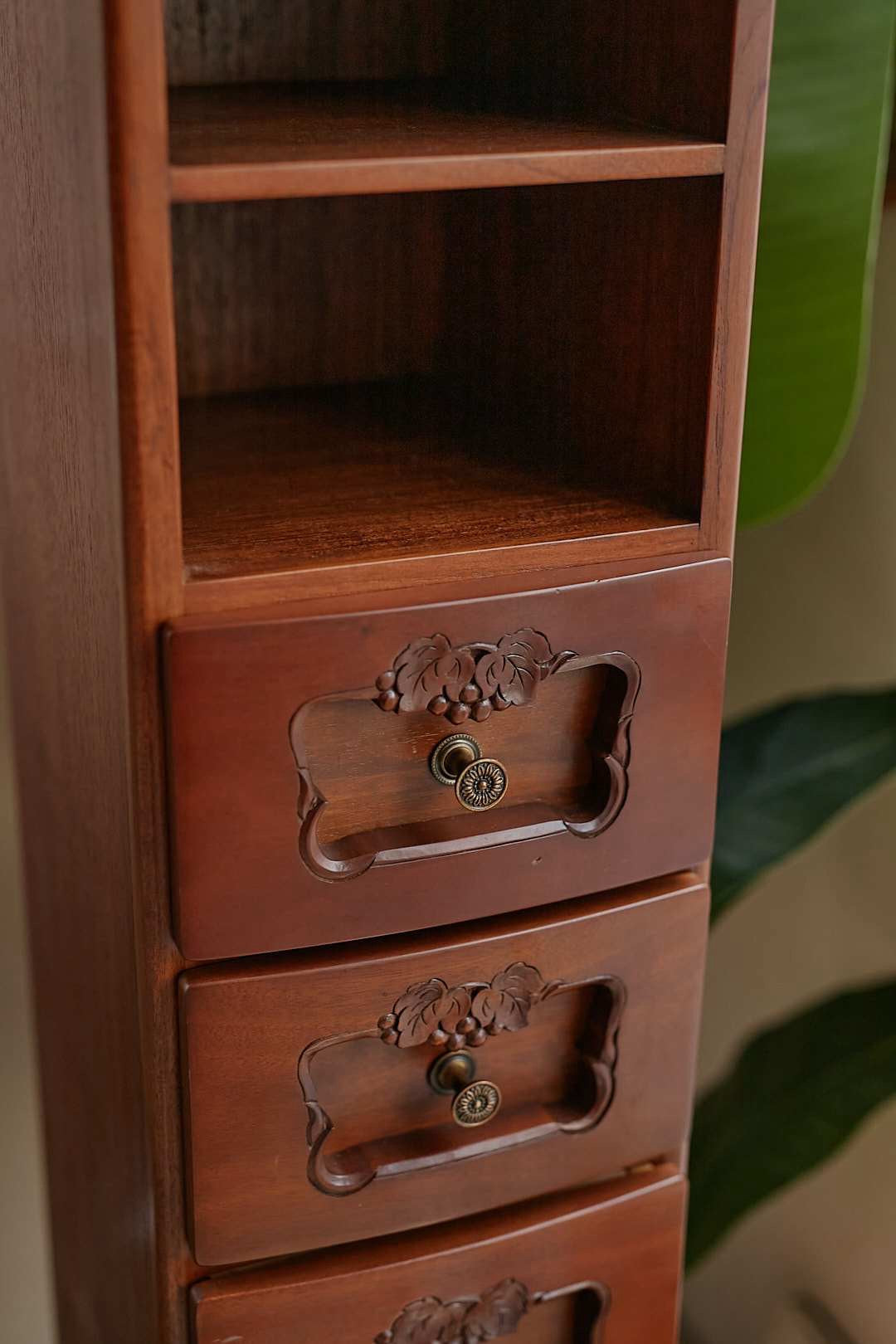 Slim Wood Storage Chest