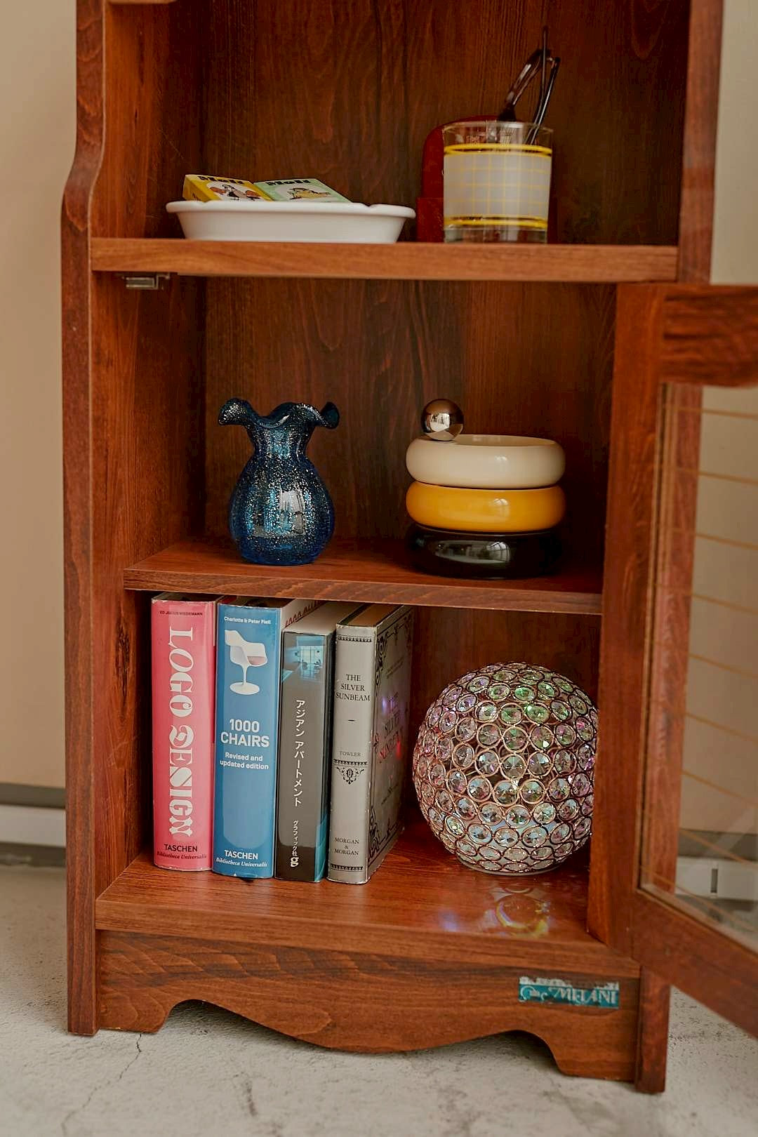 Stripe Glass Side Cabinet