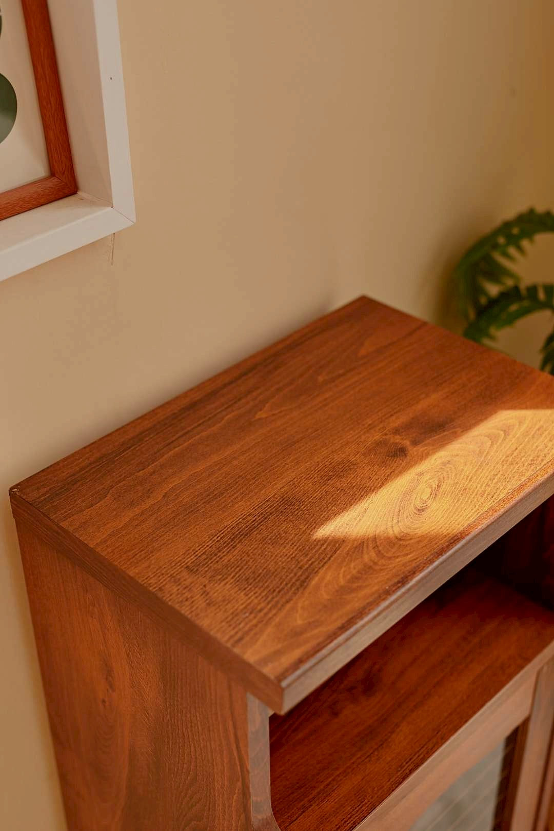 Stripe Glass Side Cabinet