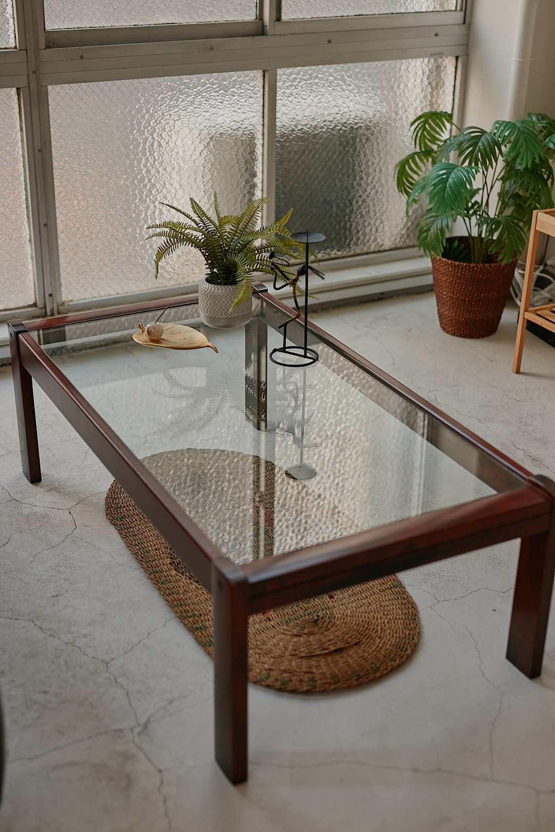 カリモク Glass Coffee Table