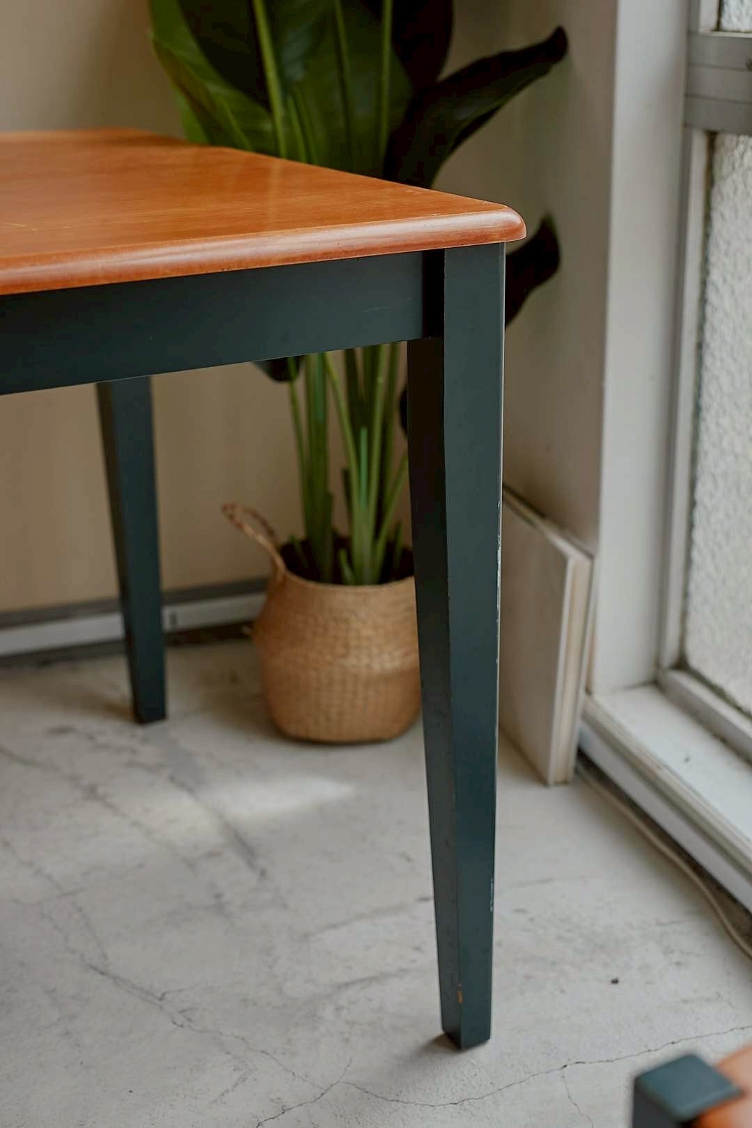Bottle green vintage dining set