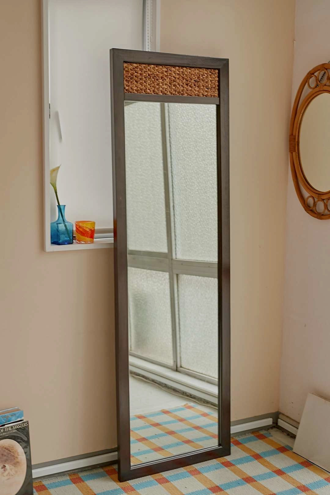 Rattan Accent Mirror
