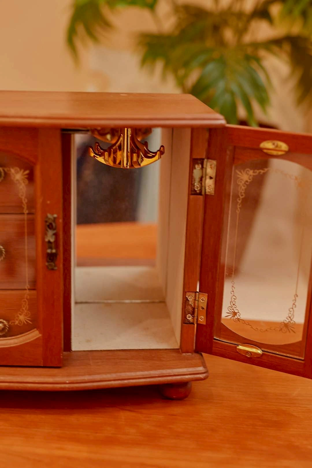 Glass Door Jewelry Cabinet