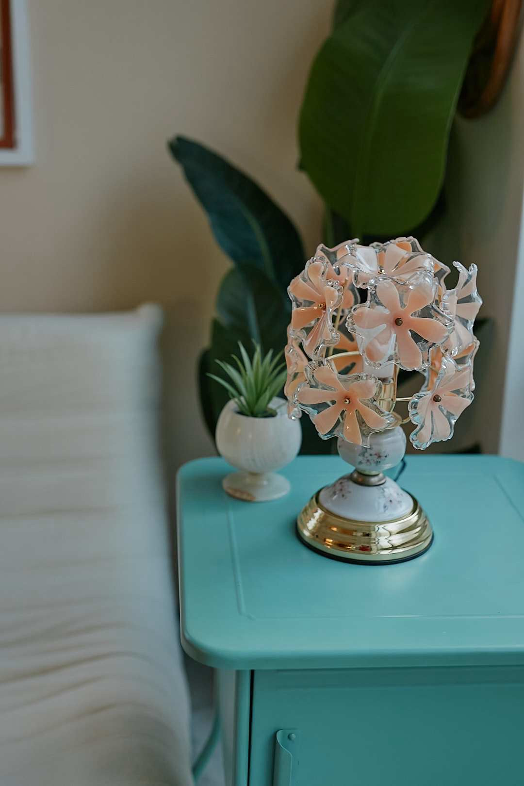 Peach Flower Touch Lamp