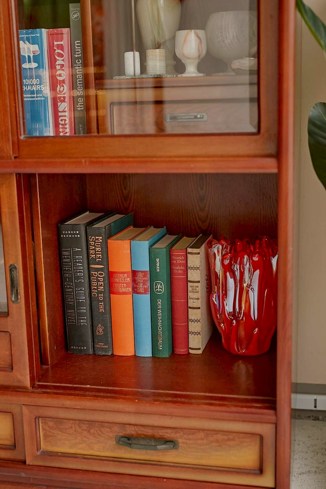 Modern cross glass cabinet