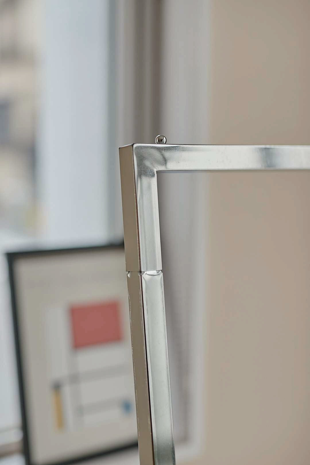 Silver hanger rack