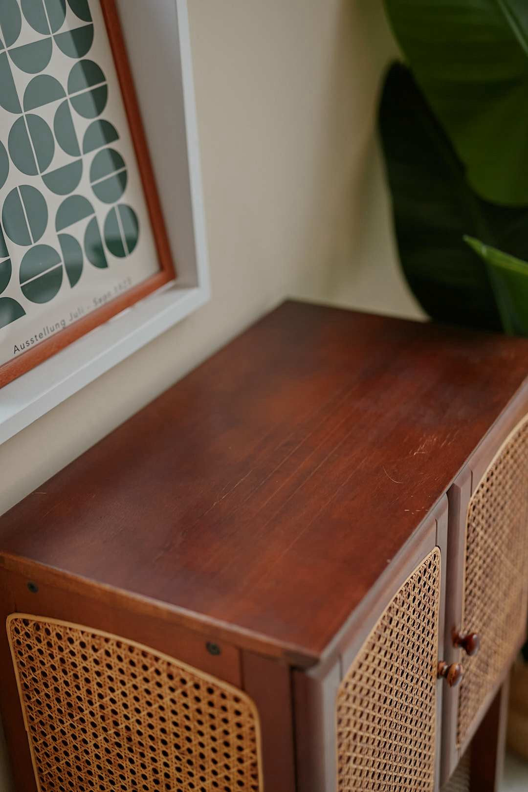 Rattan Frame Storage Shelf