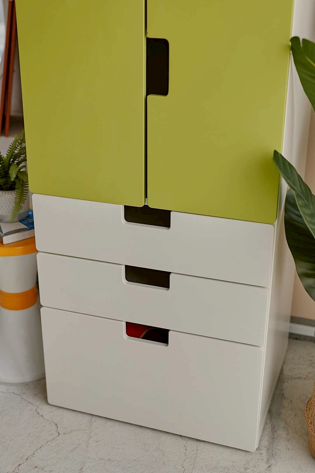 Lime Green Storage Cabinet