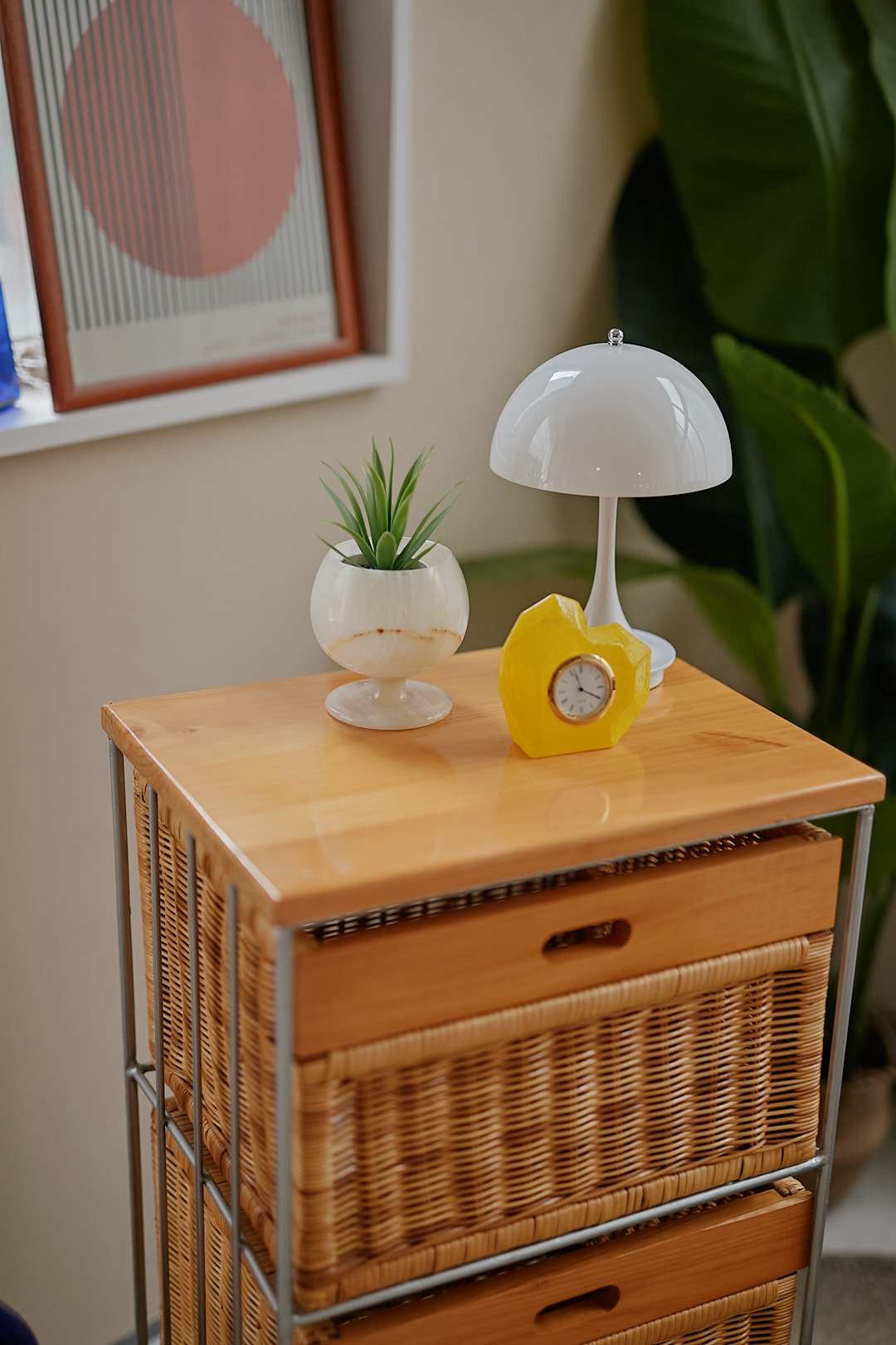 Rattan Drawer Trolley