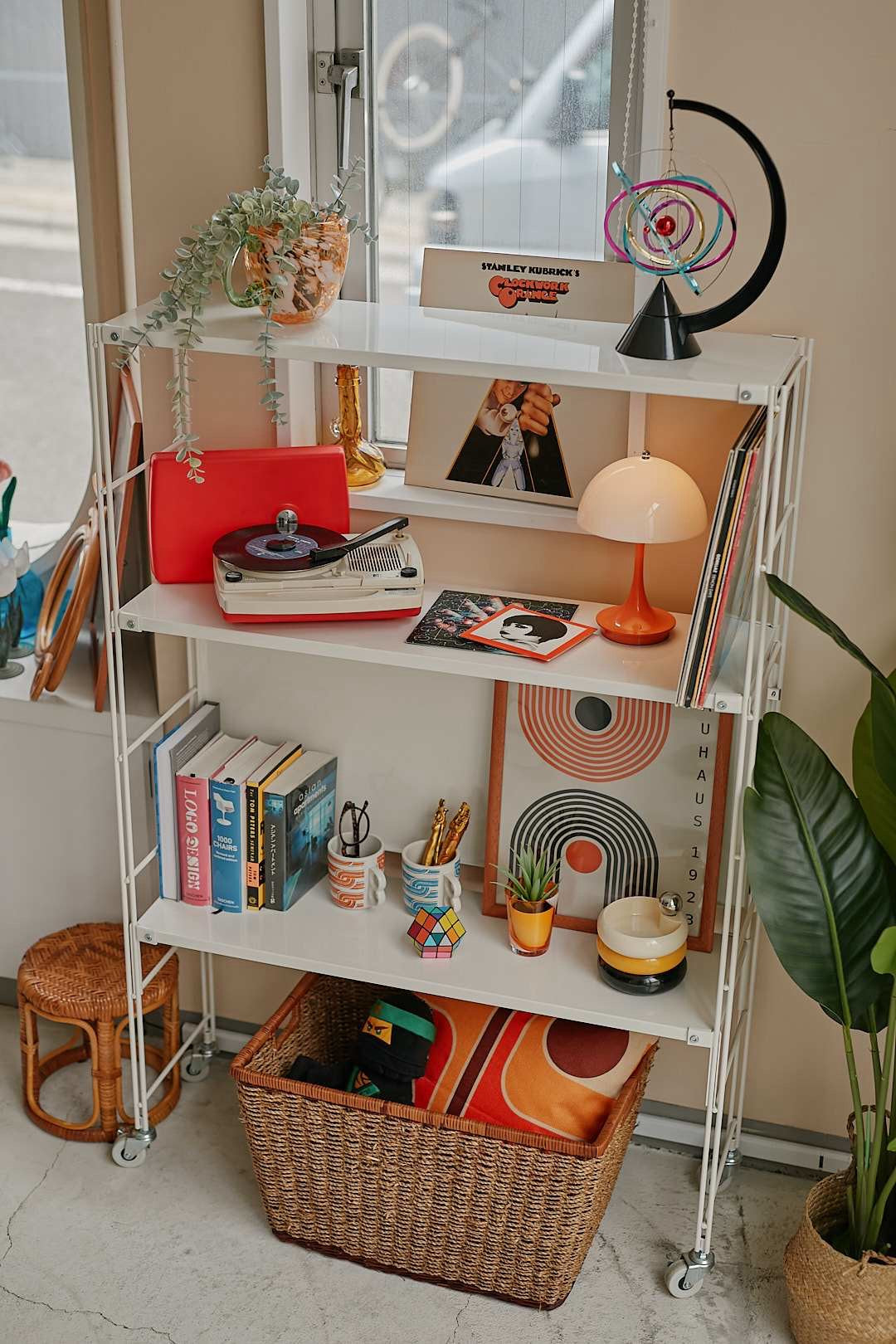 White Caster Shelf