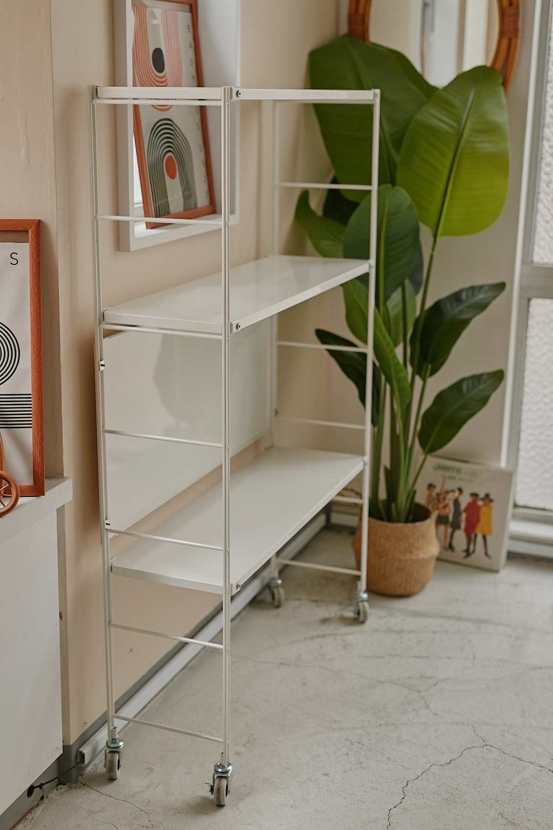 White Caster Shelf