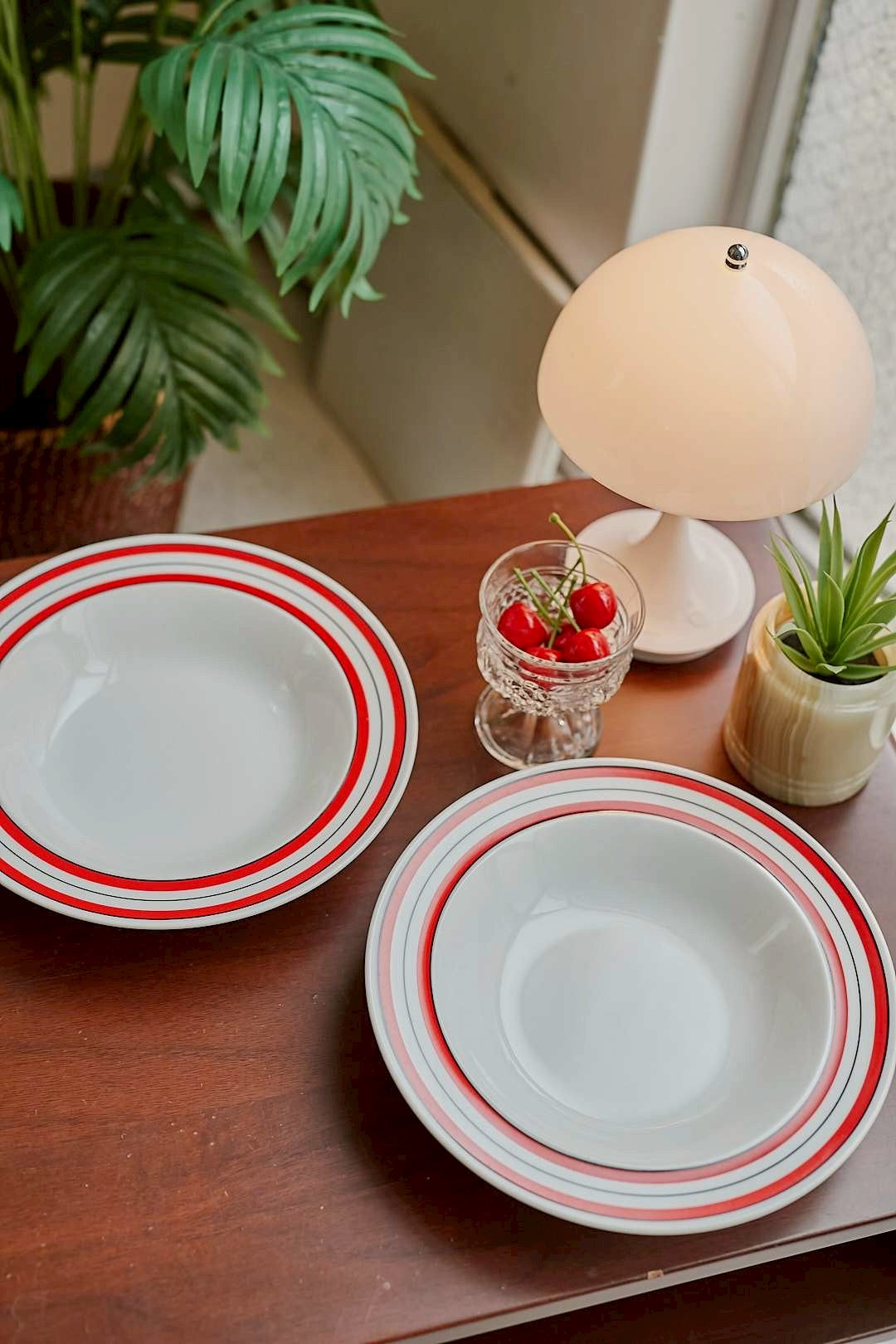 Adam&Eve  Red Line bowl plate【M】