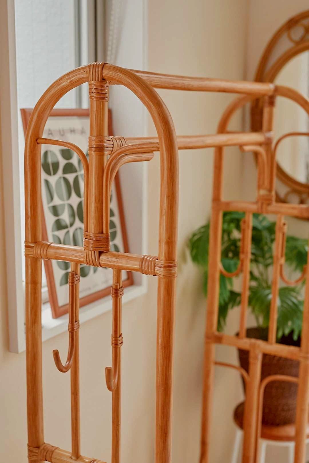 Rattan Hall Tree