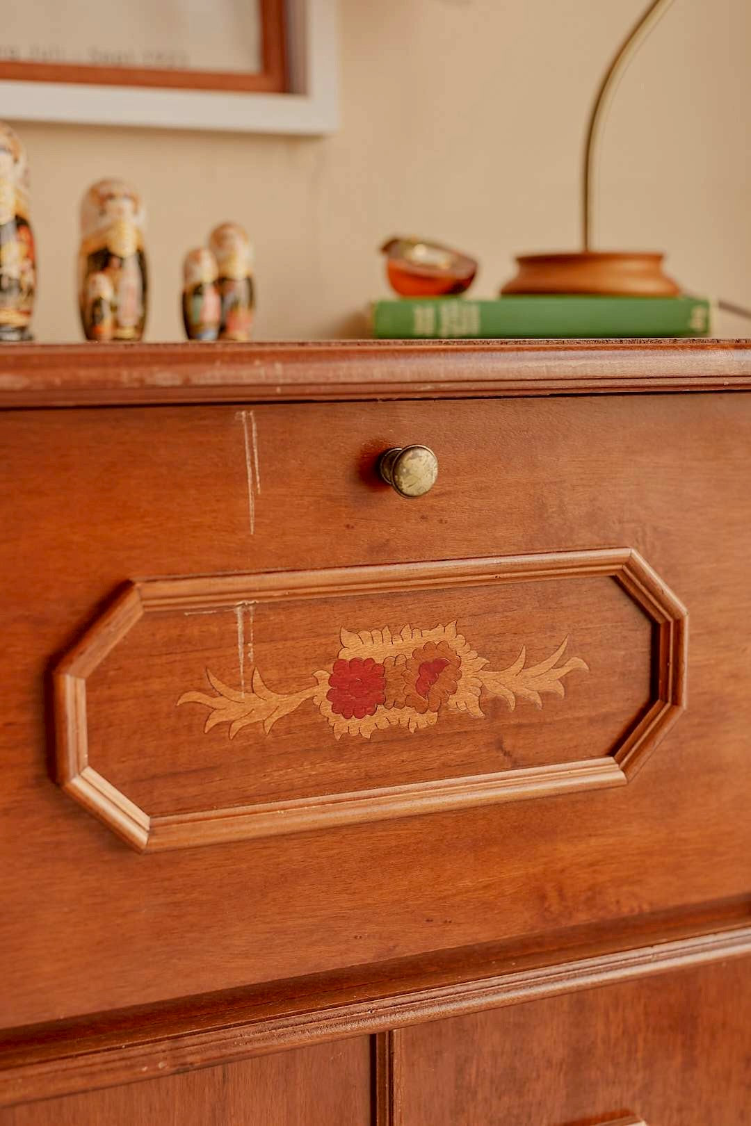 Floral Writing Cabinet