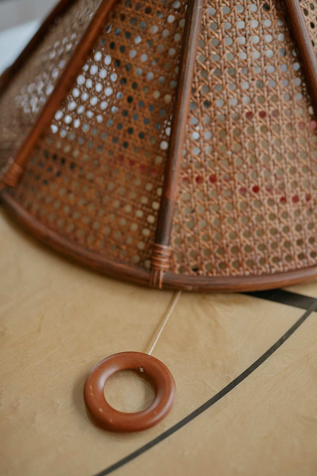 Rattan pendant light