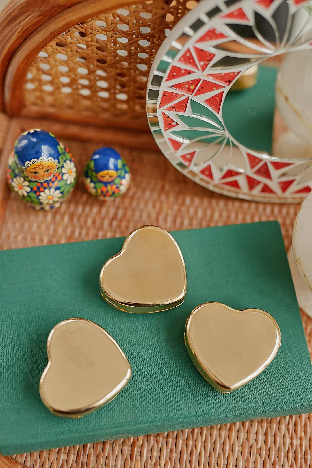 七宝焼 Heart Jewelry Pill Case(pink)