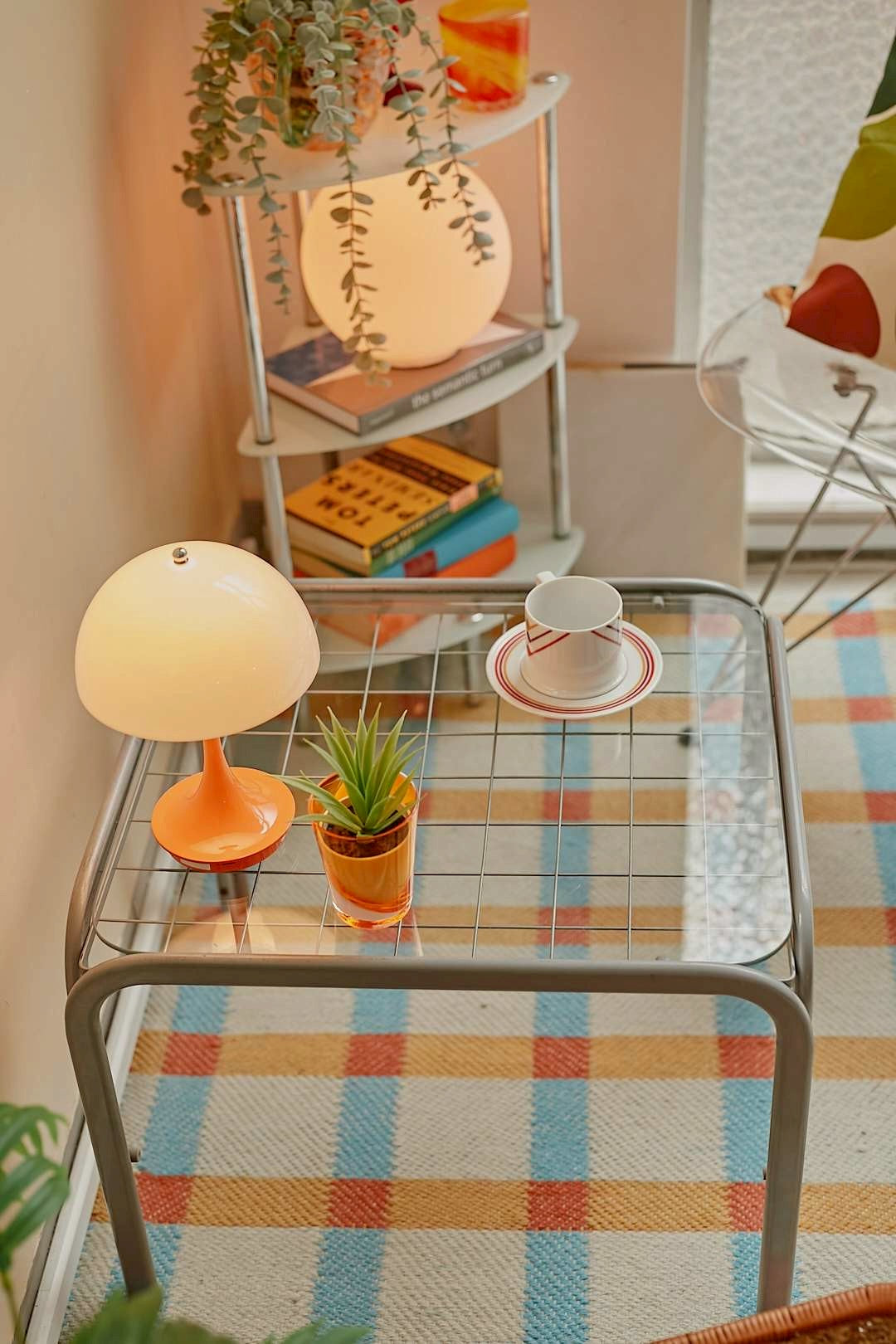 Glass Grid Table