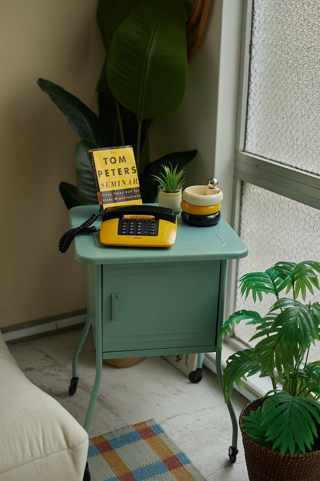 Mint Green Metal Cabinet