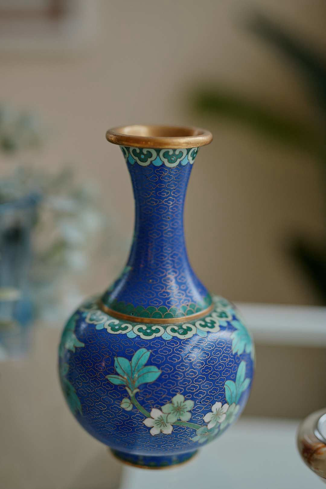 Shippo Blue Flower Vase