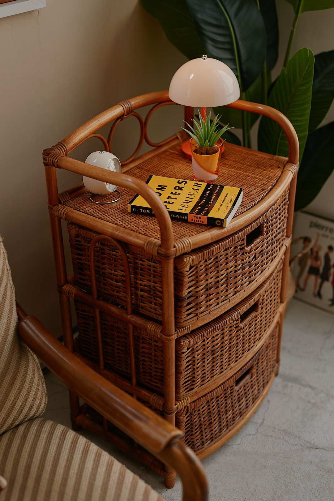 3Drawer Rattan Chest