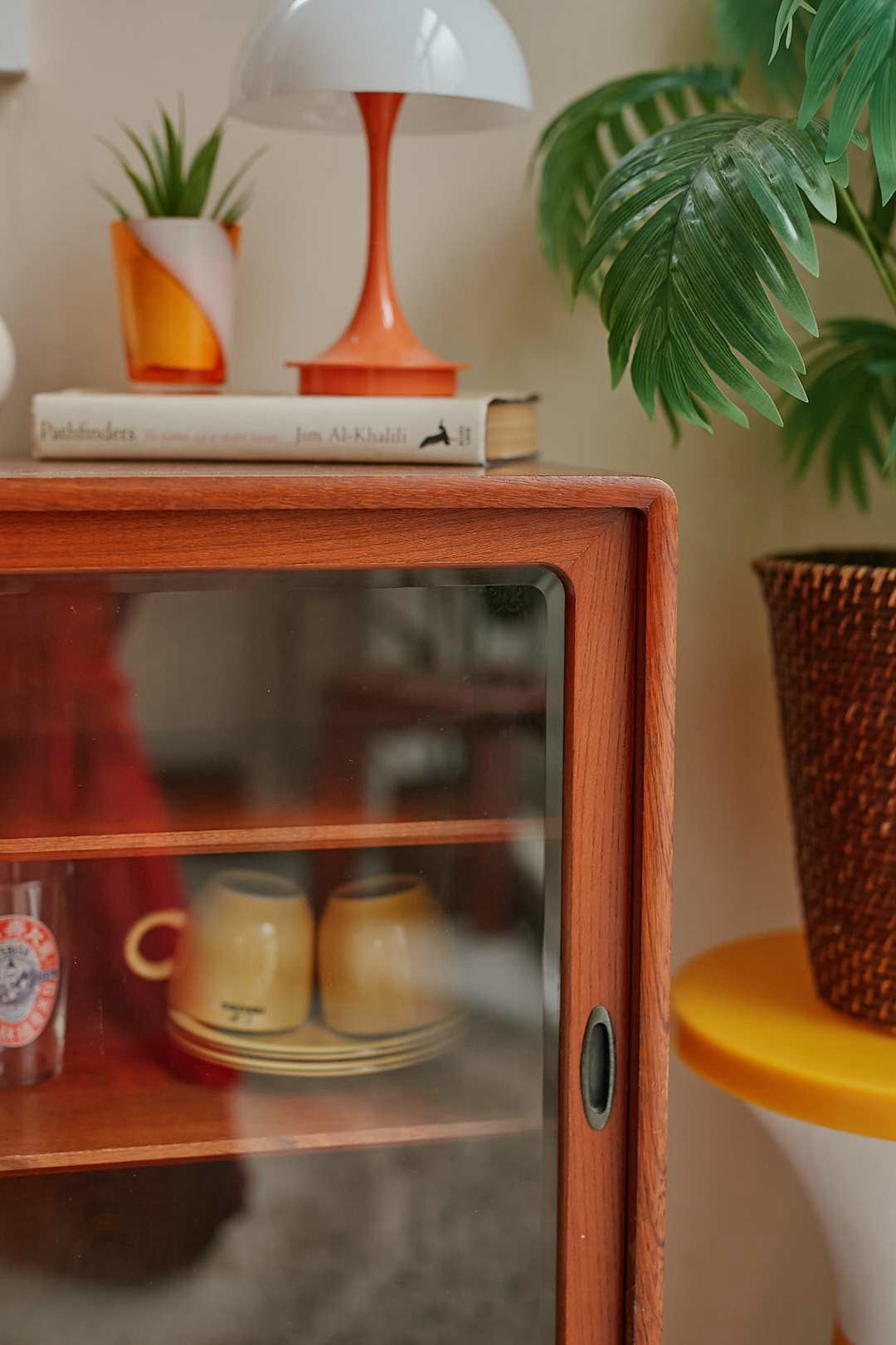 Wood Sliding Glass Cabinet