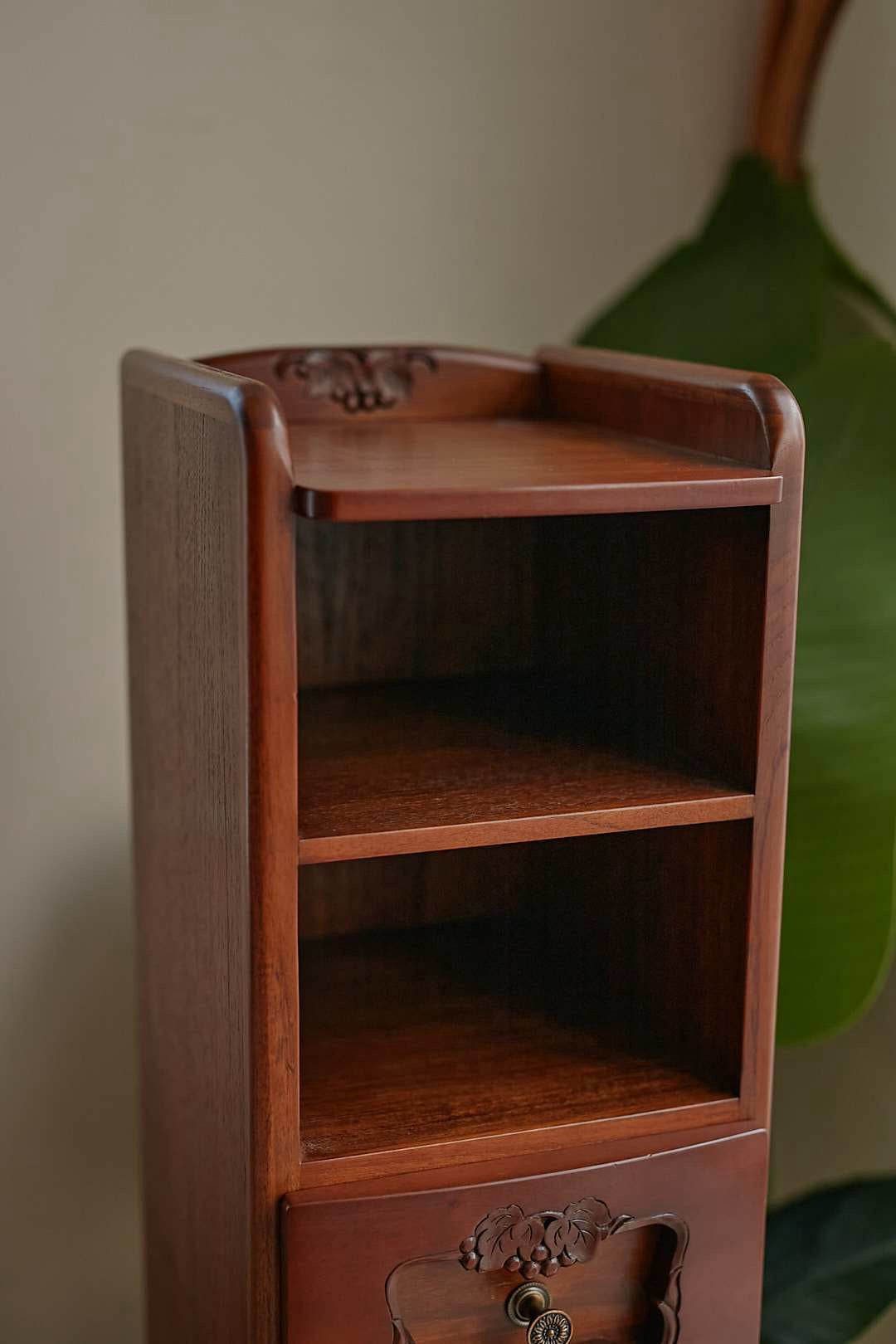 Slim Wood Storage Chest