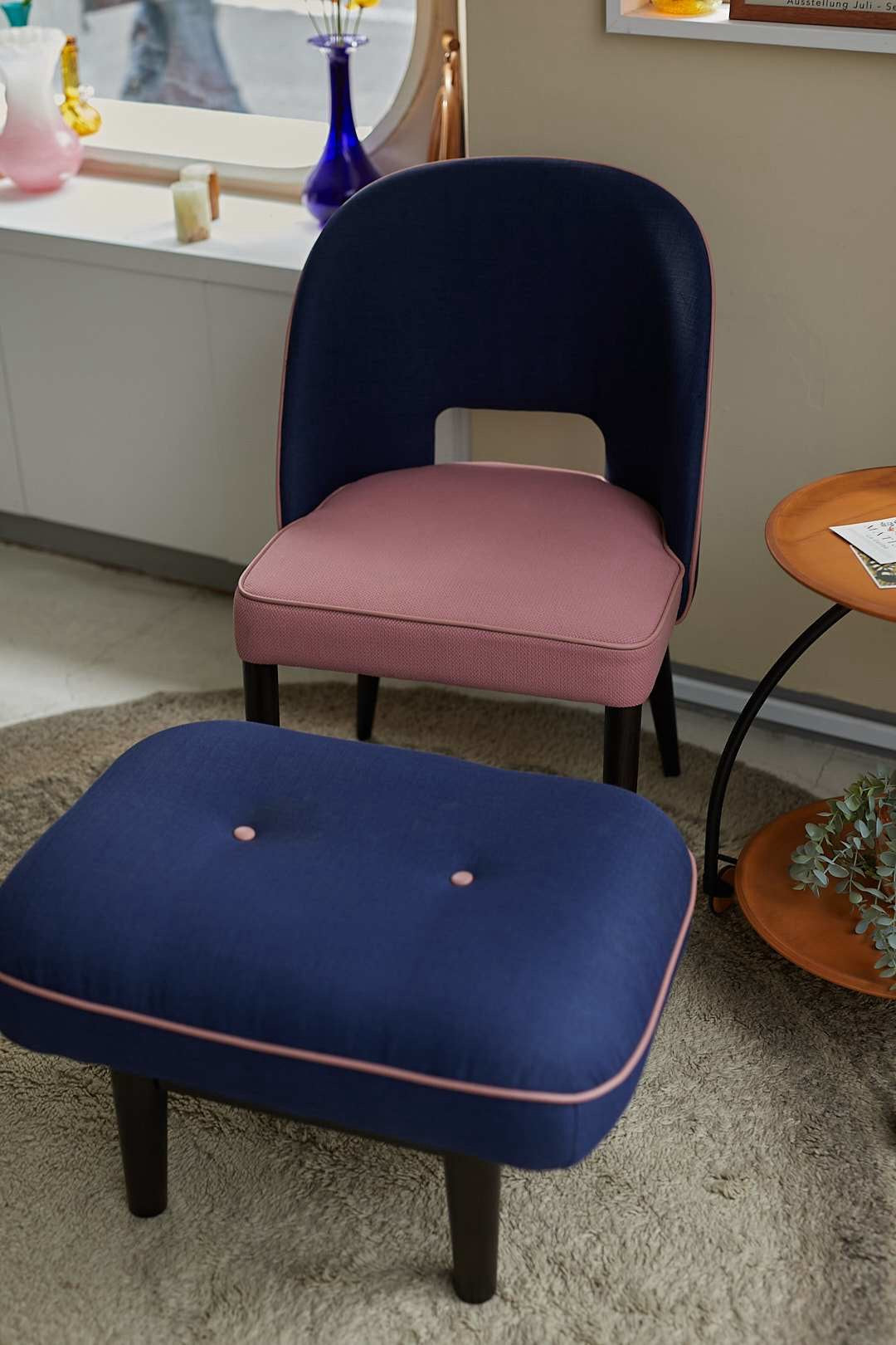 TwoTone Accent Chair & Ottoman