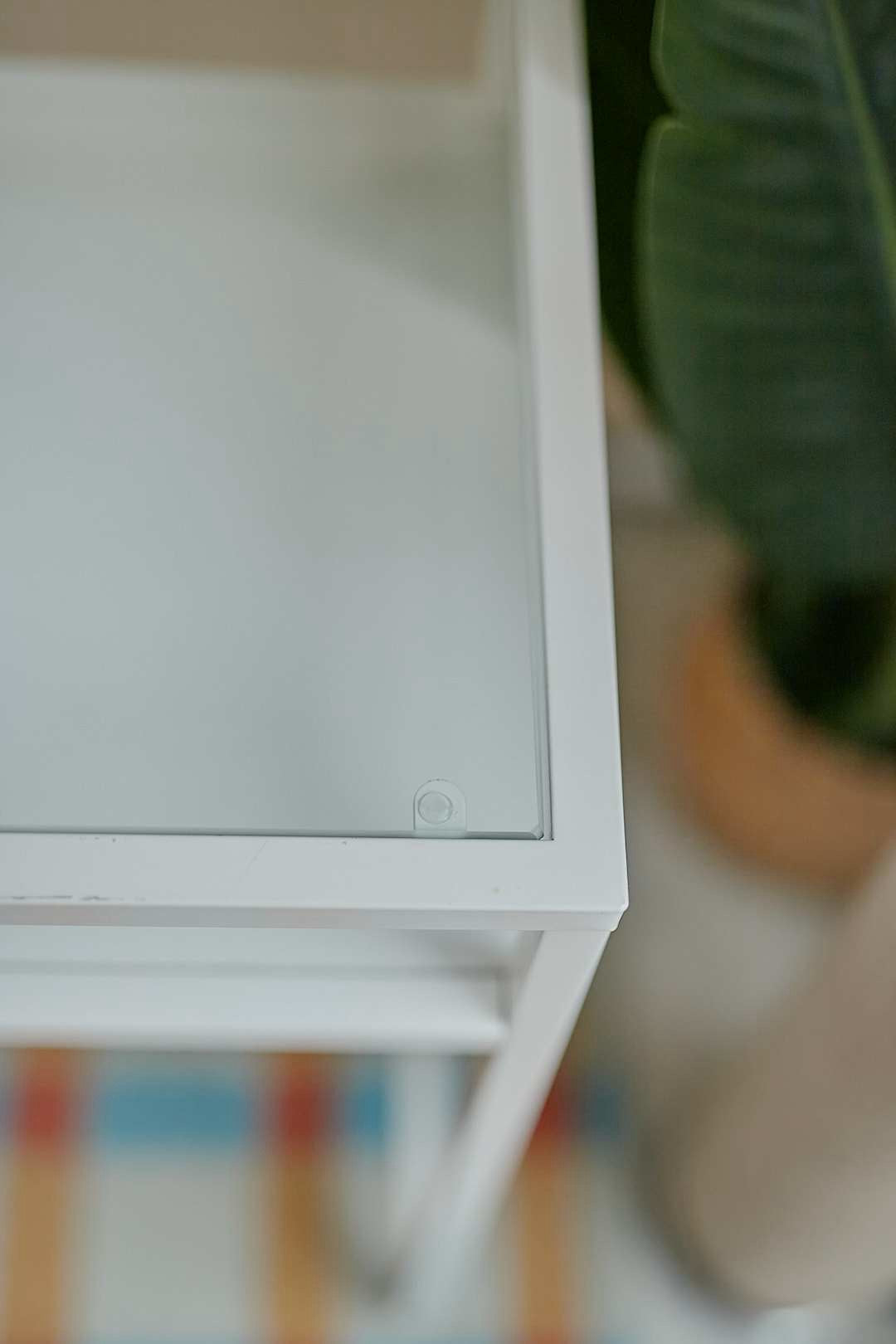 White Frame Glass Desk