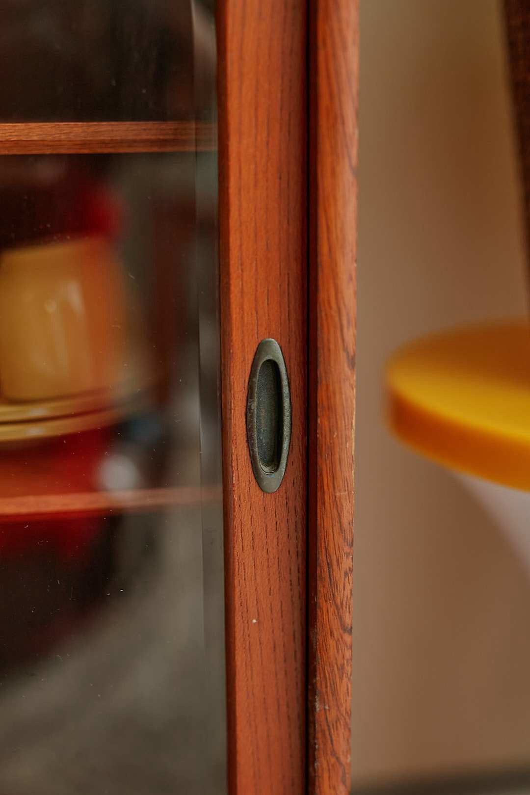 Wood Sliding Glass Cabinet