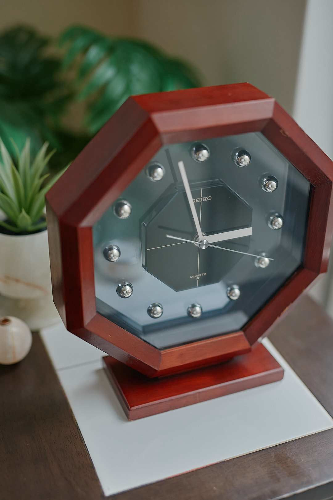 SEIKO Wood Frame Clock