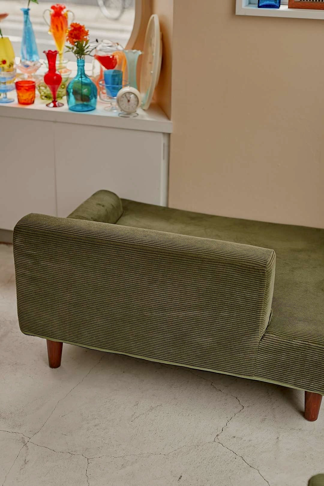 Olive Corduroy Sofa
