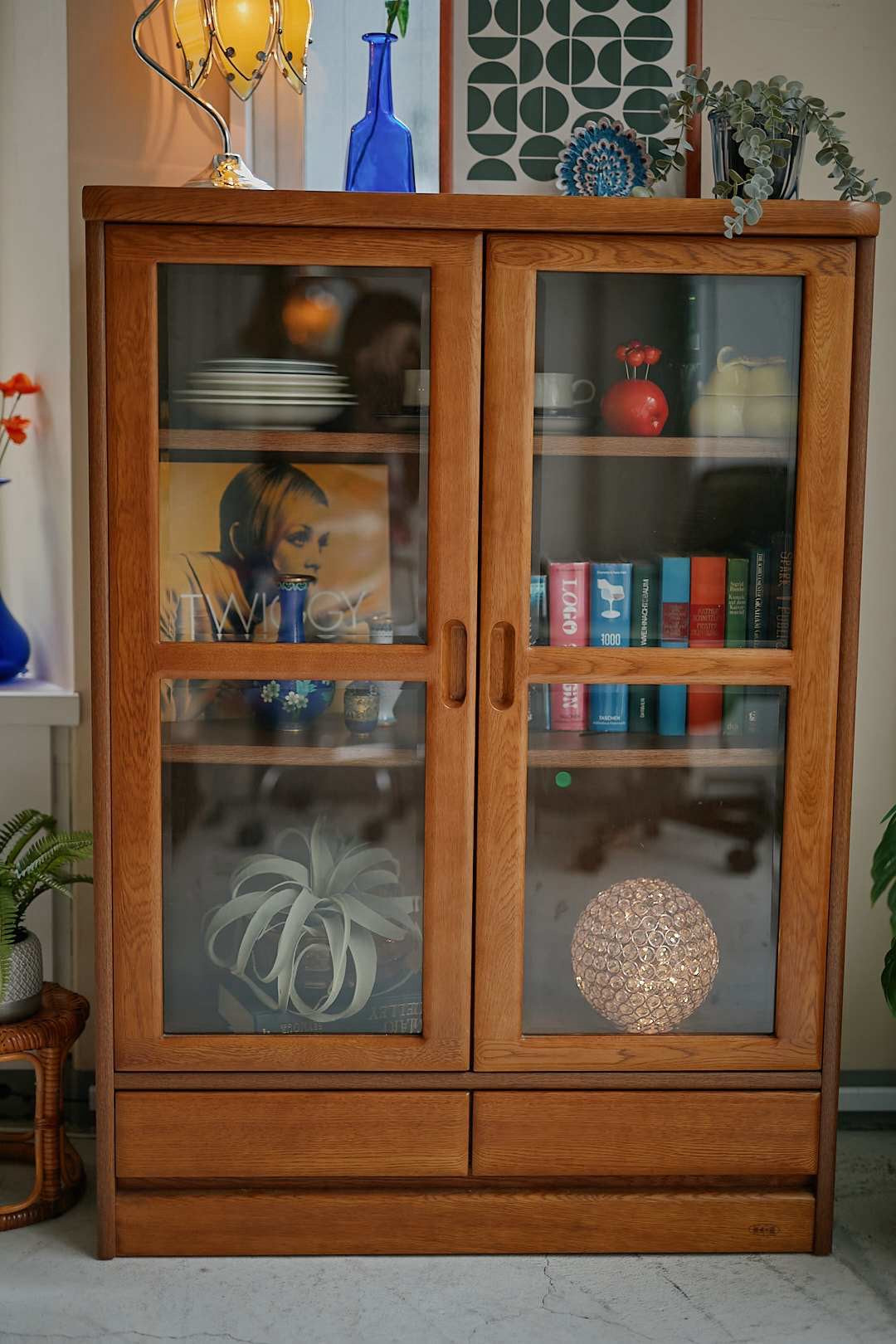 浜本工芸 Natural Oak Glass Shelf