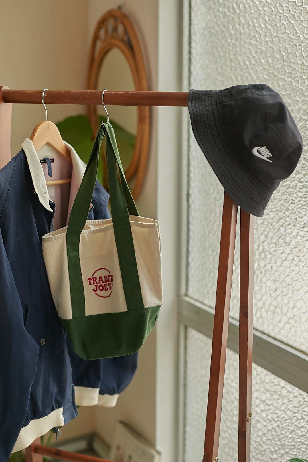 Folding Wooden Clothes Rack