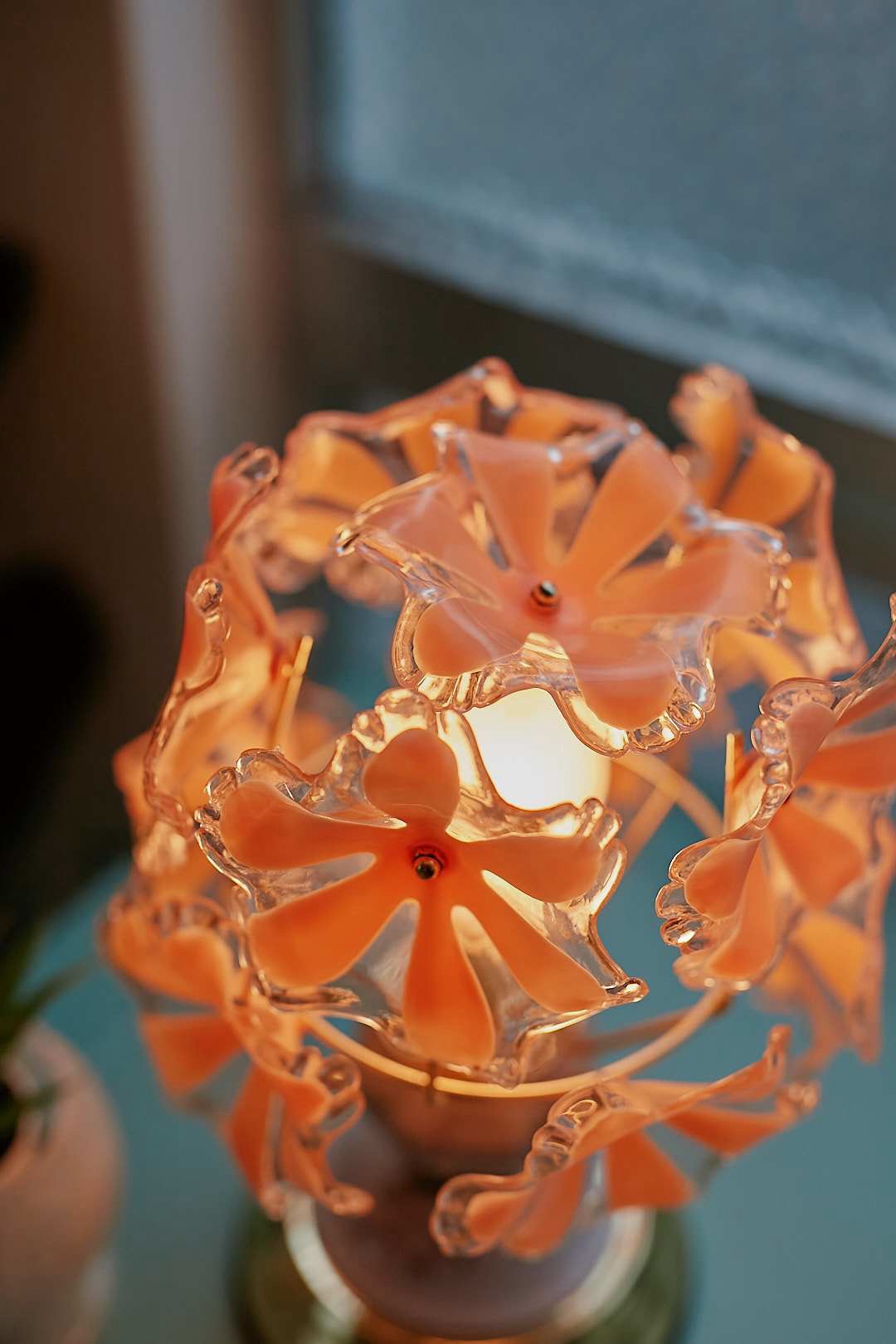 Peach Flower Touch Lamp
