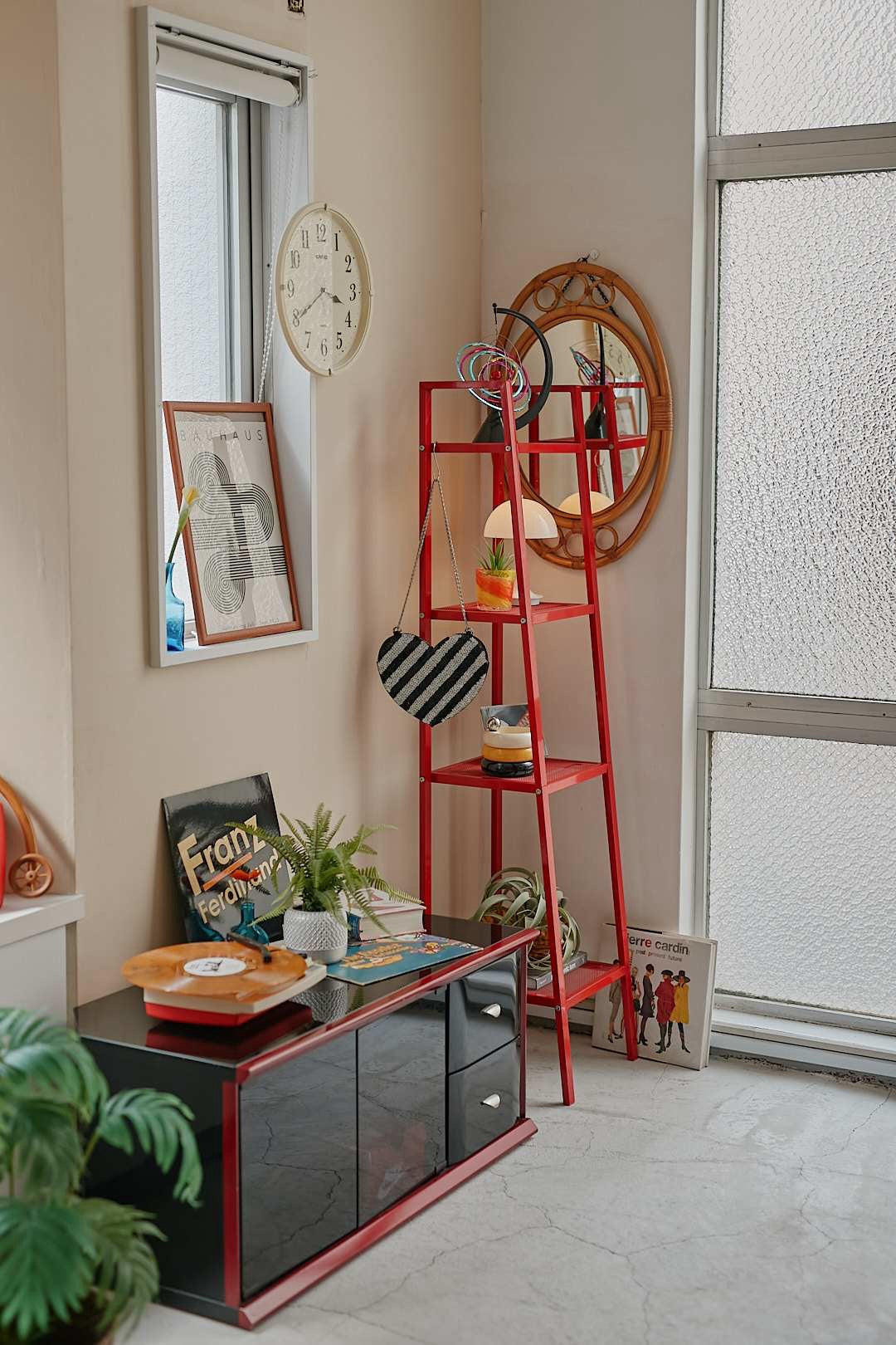 Red Ladder Shelf